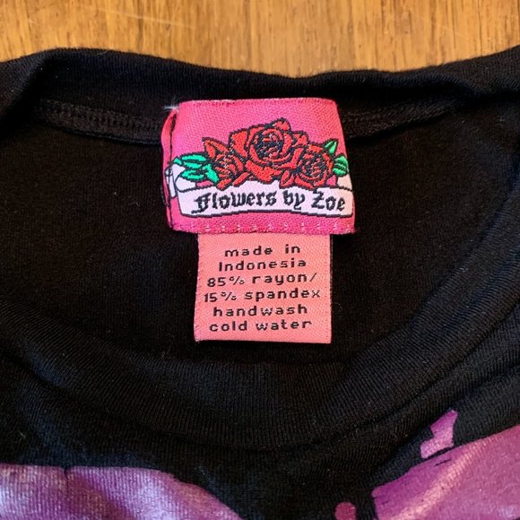 FLOWERS BY ZOE Baby Girls Dress 12 months Soft Black Peace Baby Dress Toddler - Picture 4 of 5